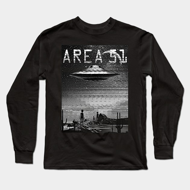 Area 51 Long Sleeve T-Shirt by clingcling